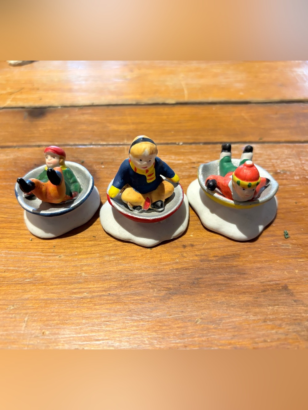 Lemax Dickensvale Saucers in the Snow Trio